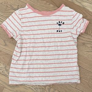 ROXY GIRL Telling Stories T-Shirt Tee. Size Small (8).